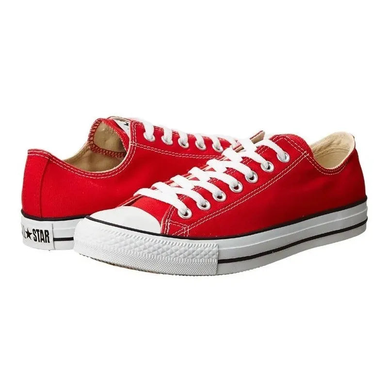 Converse rojos bajitos hot sale