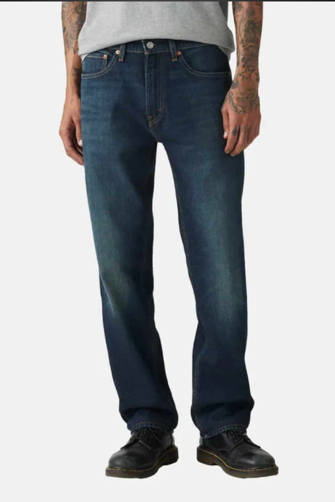 Levi's Mens 505 Regular Jeans Field Work - Green