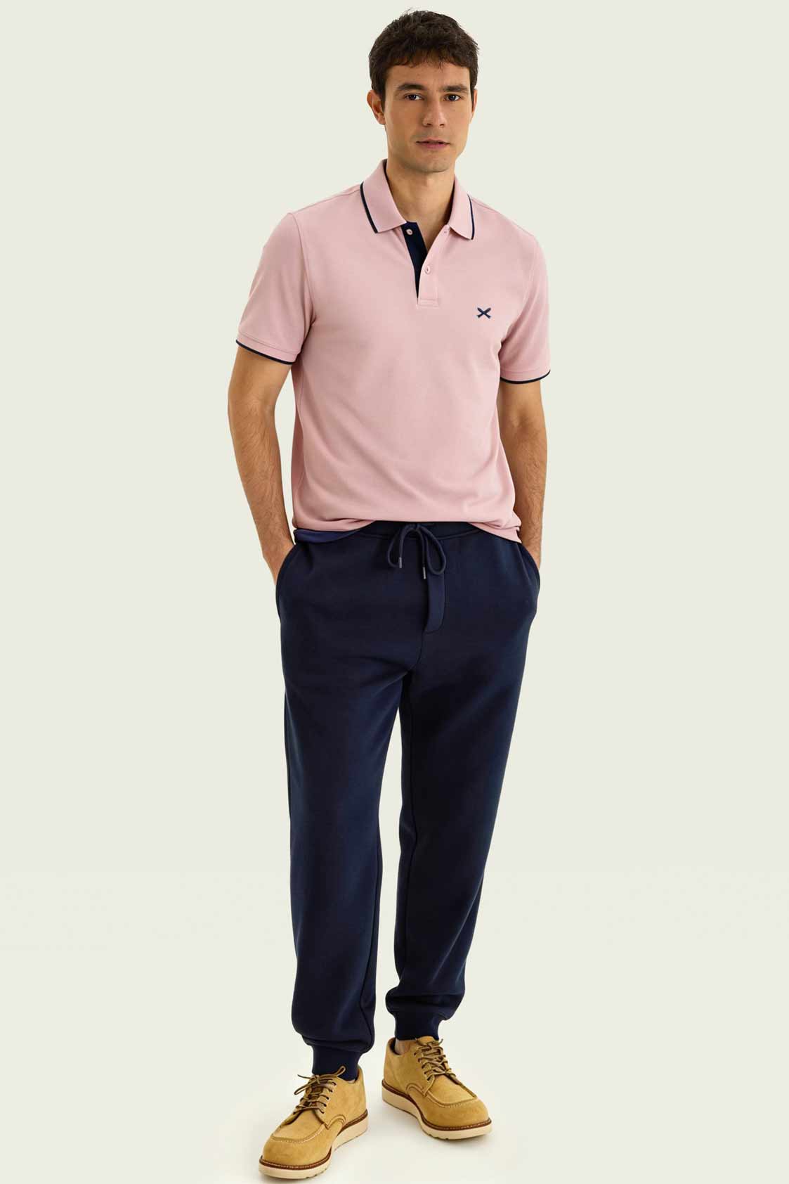 Remera Hering Polo Pique - Rosa