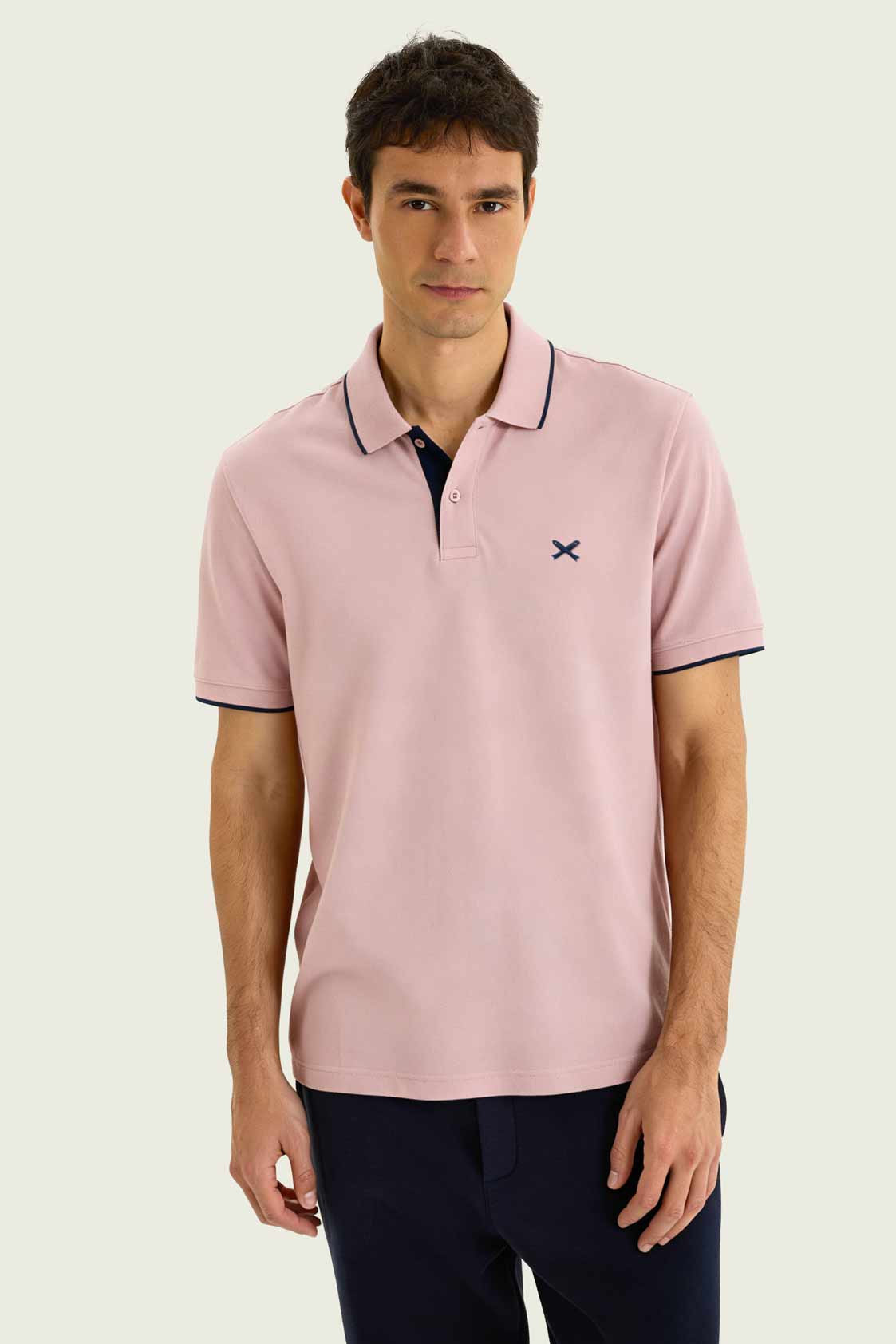 Remera Hering Polo Pique - Rosa