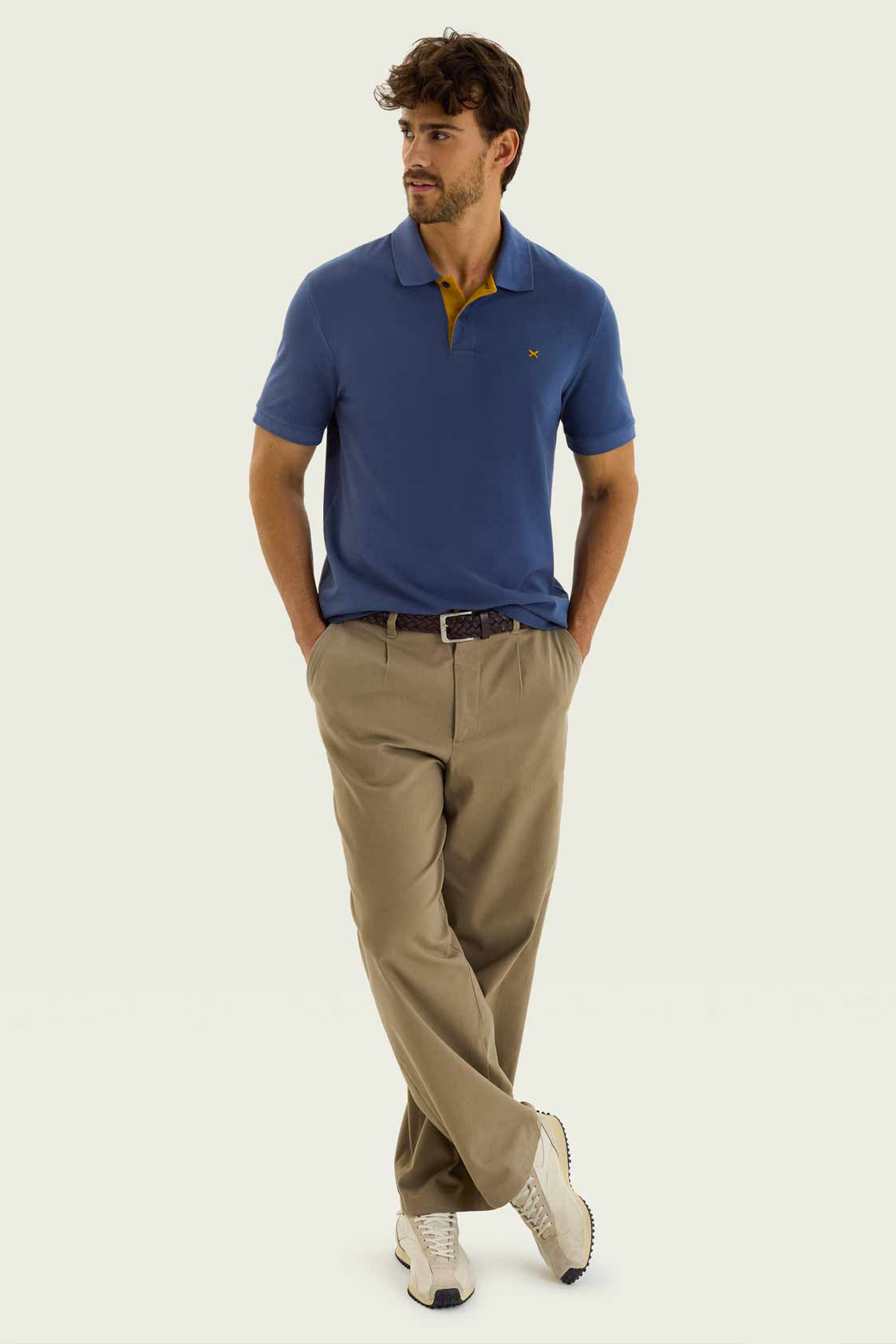 Remera Hering Polo Pique - Azul