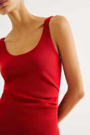 Vestido Hering En Ribana - Rojo
