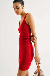 Vestido Hering En Ribana - Rojo