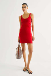 Vestido Hering En Ribana - Rojo