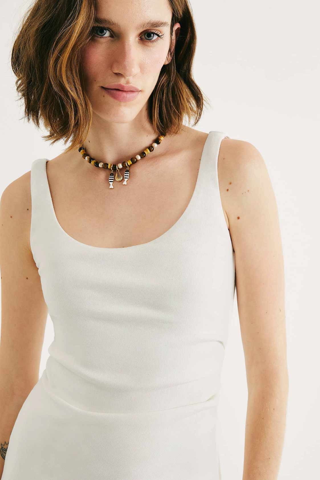 Vestido Hering En Ribana - Off White