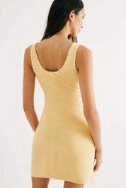 Vestido Hering En Ribana - Amarillo