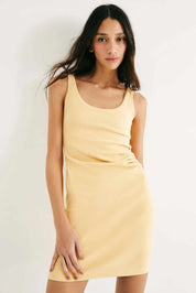Vestido Hering En Ribana - Amarillo