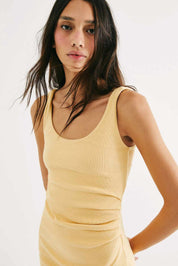 Vestido Hering En Ribana - Amarillo