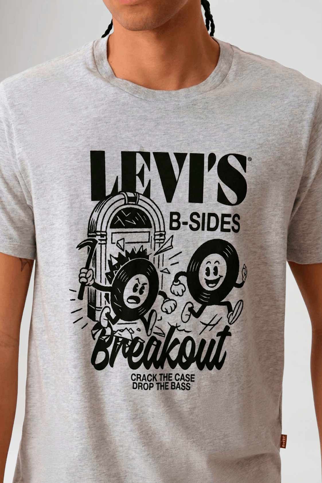Camiseta Levi's ® Graphic Crew Tee Vinyl Brakeou