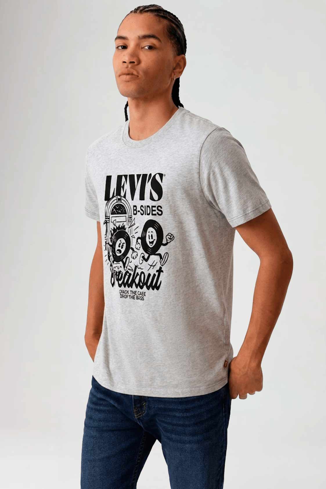 Camiseta Levi's ® Graphic Crew Tee Vinyl Brakeou