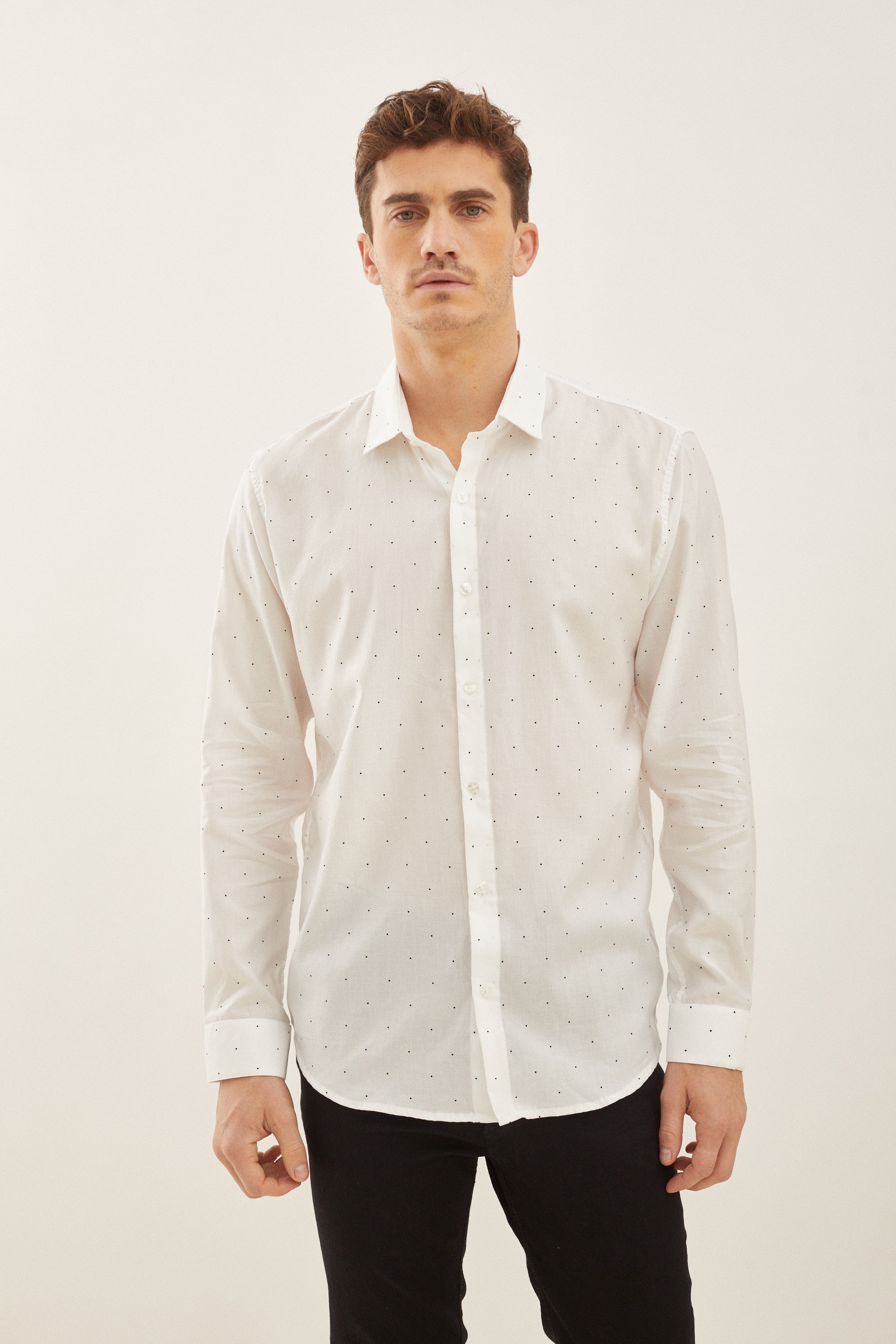 Camisa Poplin Lunares