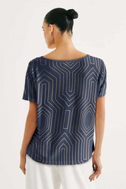 Blusa Hering - Estampado Azul