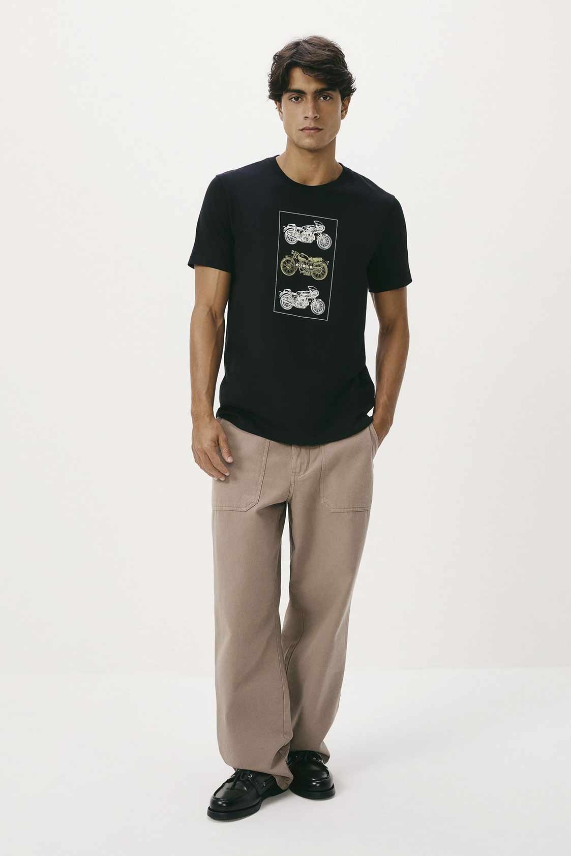 Camiseta Hering Masculina Con Estampa Moto