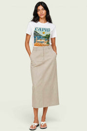 Remera Hering Estampa Capri - Blanco
