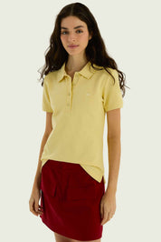 Remera Piquet con cuello Hering - Amarillo