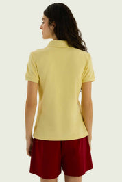 Remera Piquet con cuello Hering - Amarillo