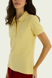 Remera Piquet con cuello Hering - Amarillo