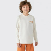 Camiseta Infantil Hering – Beige Con Estampa