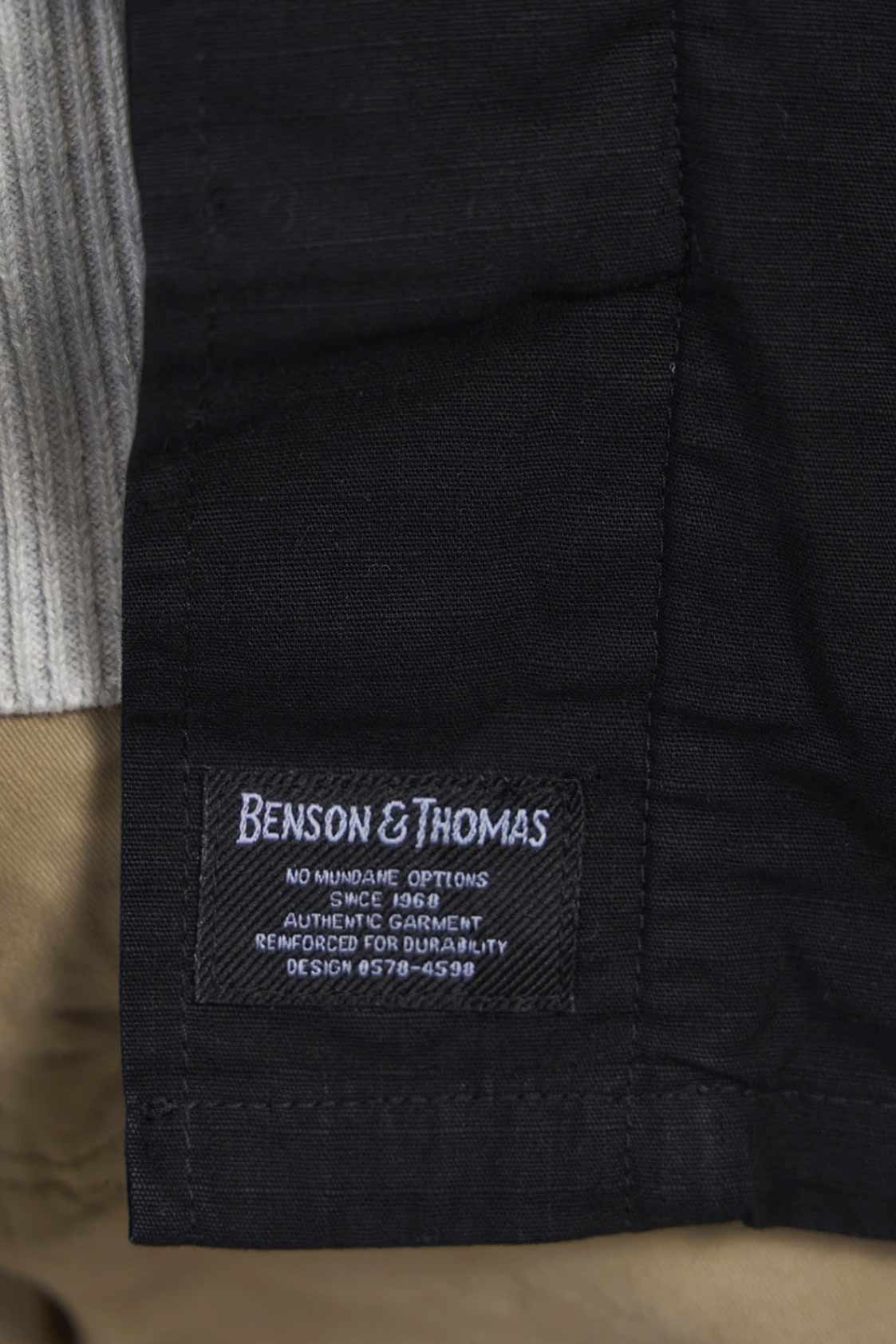 Sobrecamisa Benson & Thomas – Bristol (Negro)