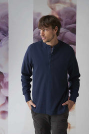 Fleece Burdeos - Marino