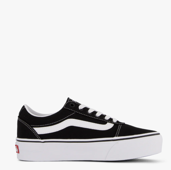 Vans Ward Plataform (Canvas) Black/White