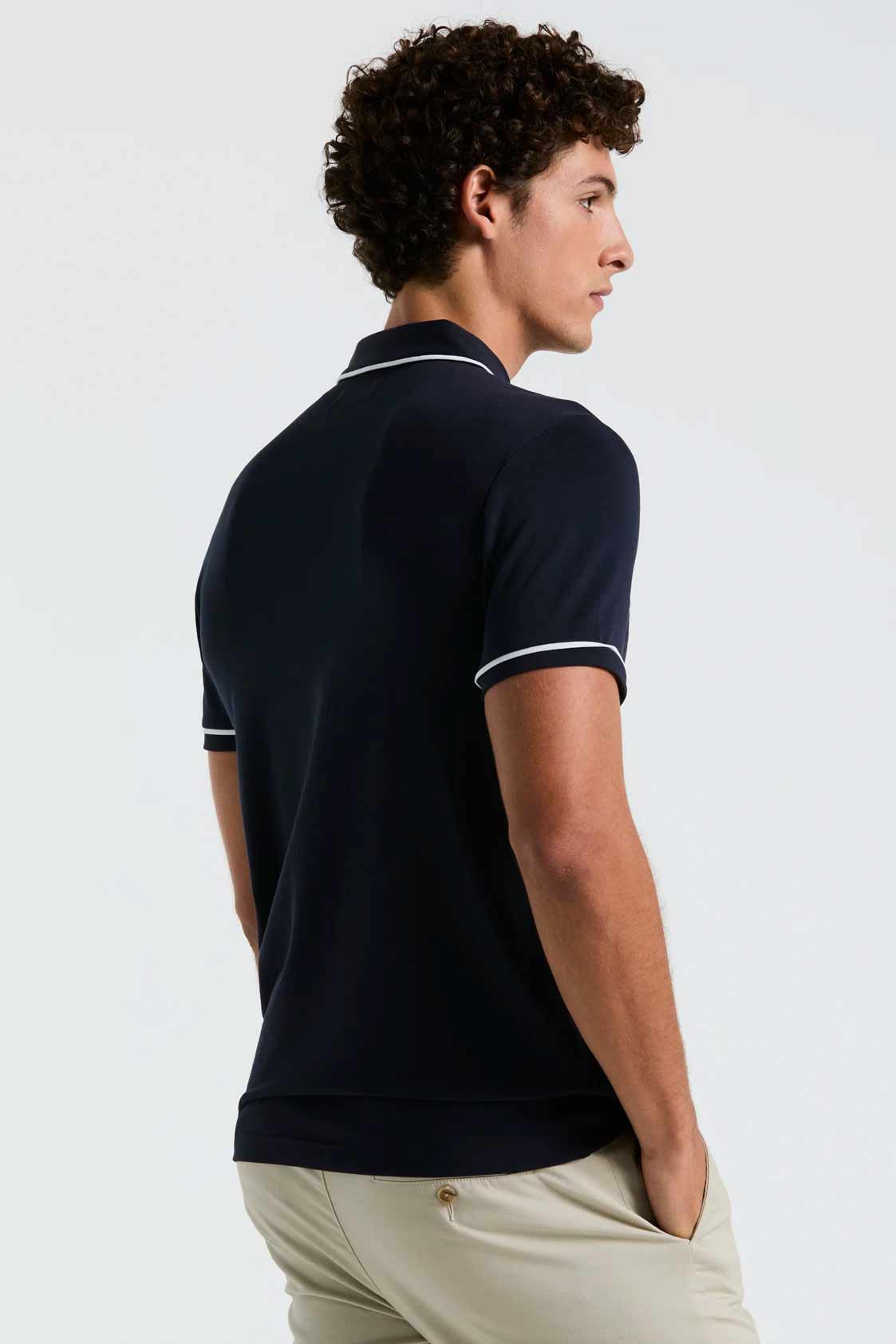 Remera Piqué Penguin Dark Sapphire
