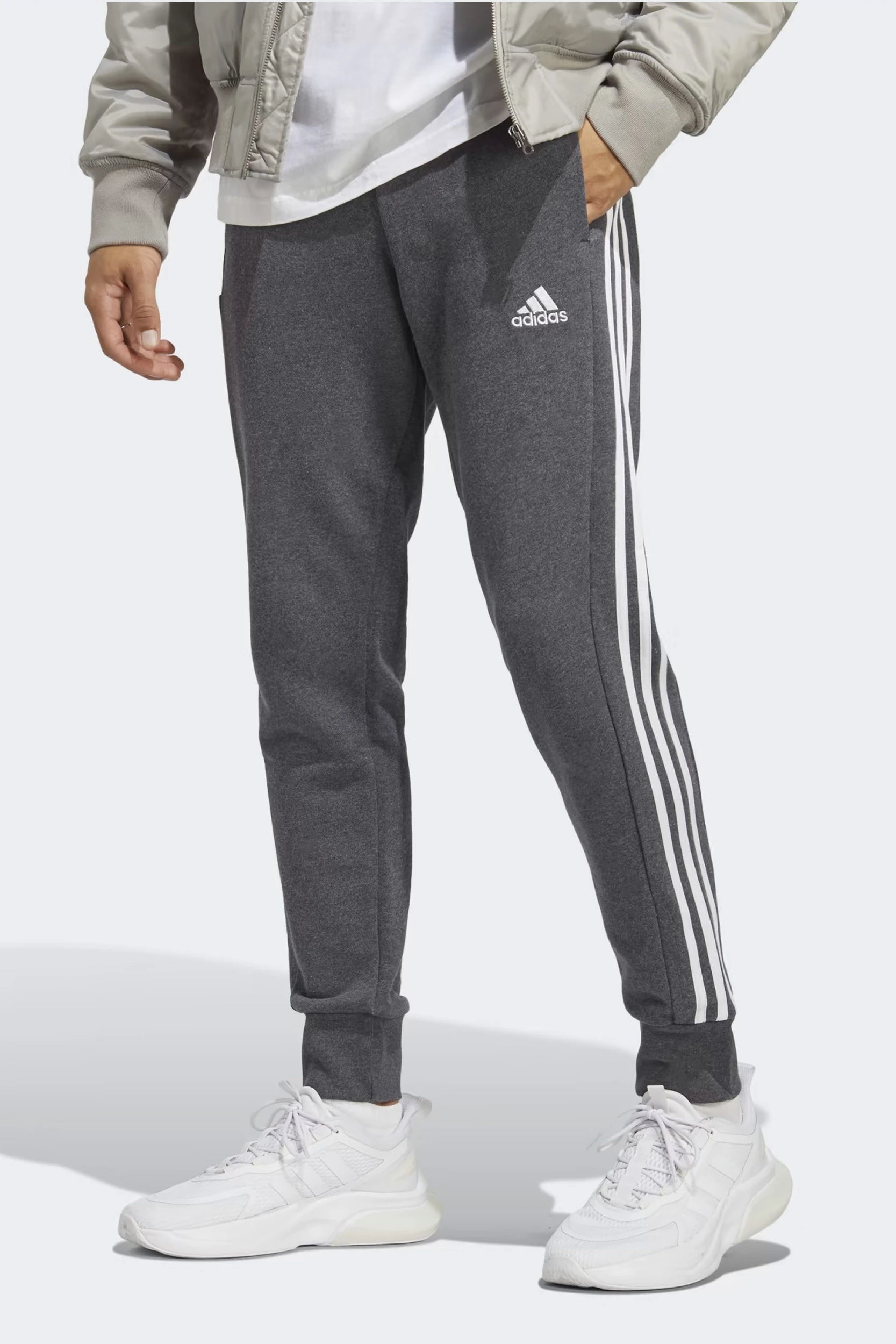 Pantalón Adidas Essentials 3 Tiras Felpa Francesa