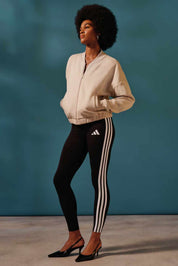 Calza Adidas Essentials 3 Tiras Algodón Pretina Media