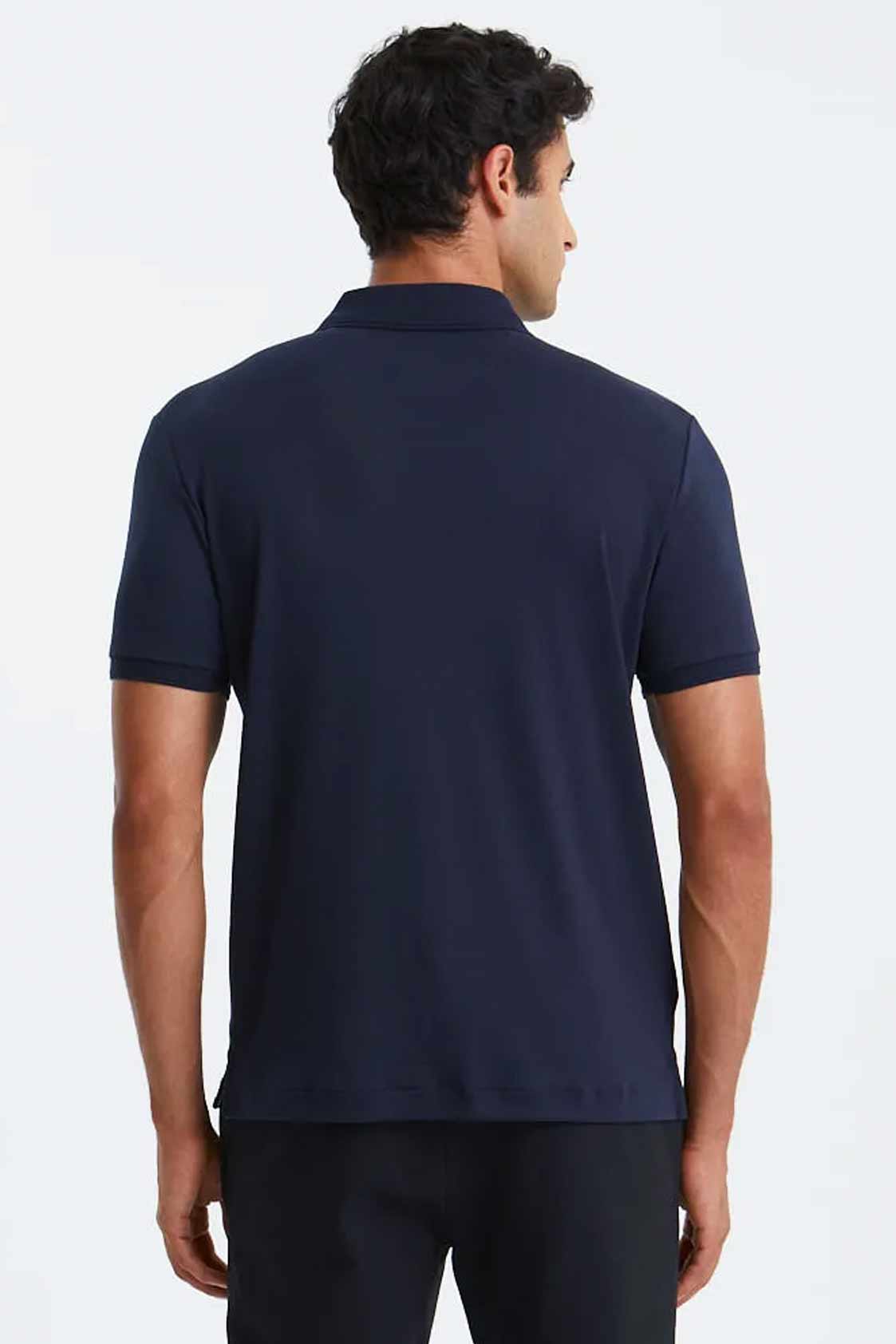 Remera Penguin interlock - Azul