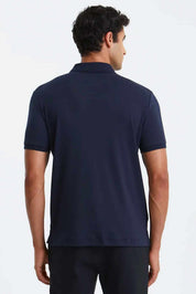 Remera Penguin interlock - Azul