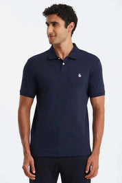 Remera Penguin interlock - Azul