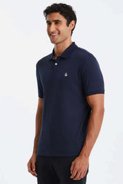 Remera Penguin interlock - Azul