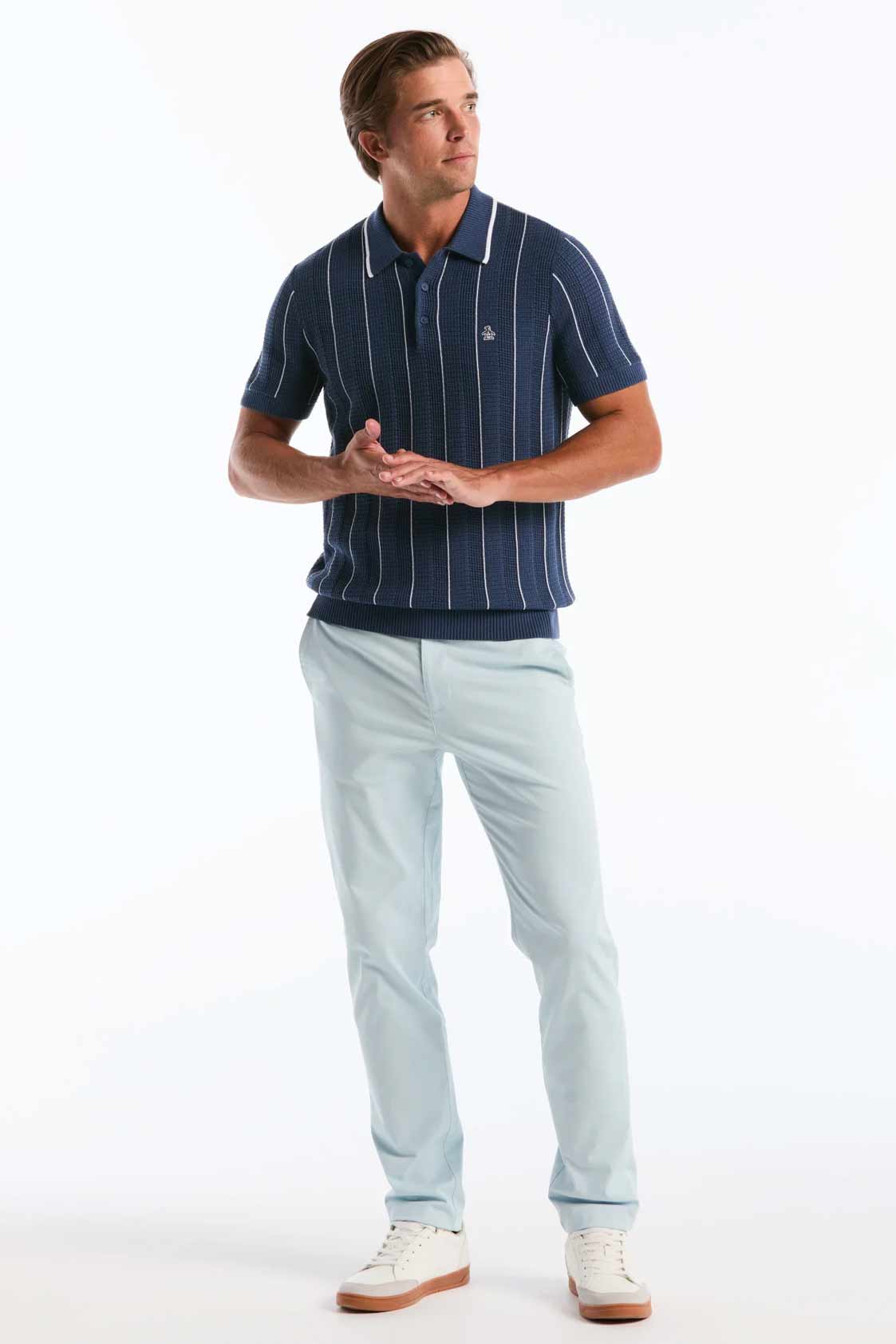 Remera Penguin Polo - Azul Rayas