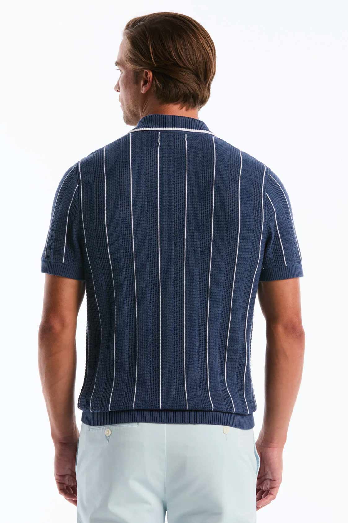 Remera Penguin Polo - Azul Rayas