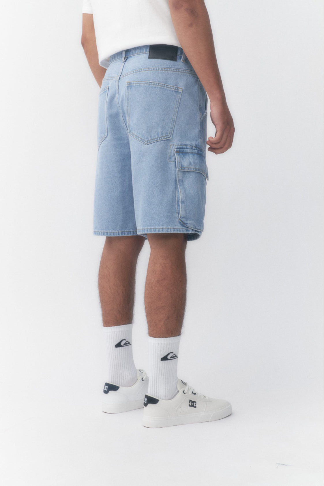 Bermuda Quiksilver Cargo Denim (Azul)