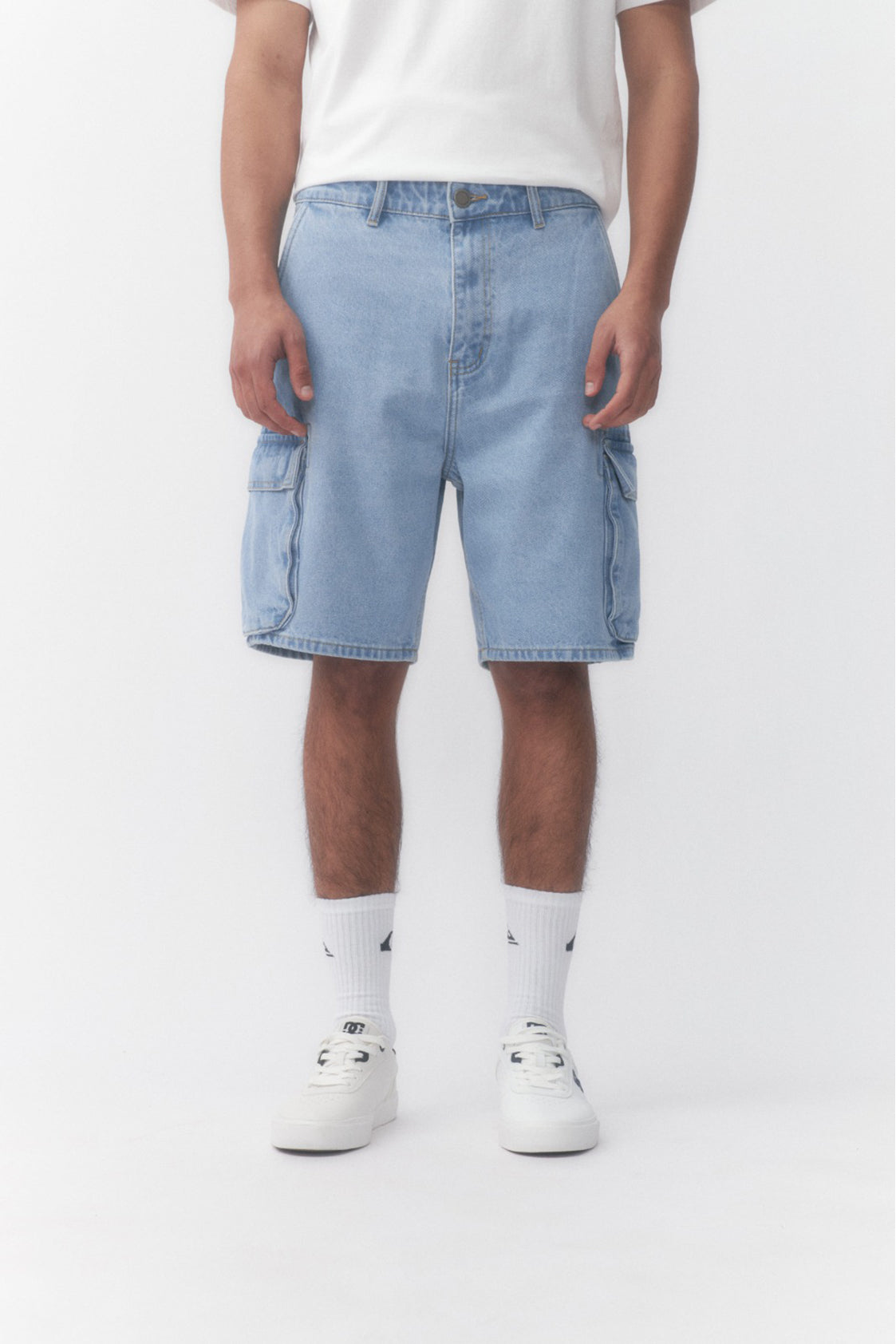 Bermuda Quiksilver Cargo Denim (Azul)