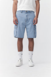 Bermuda Quiksilver Cargo Denim (Azul)