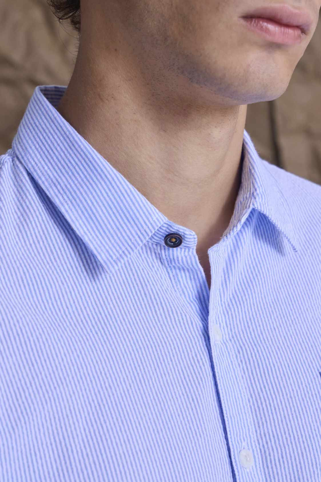 Camisa Benson & Thomas Amazon 9.0 - Azul/Blanco