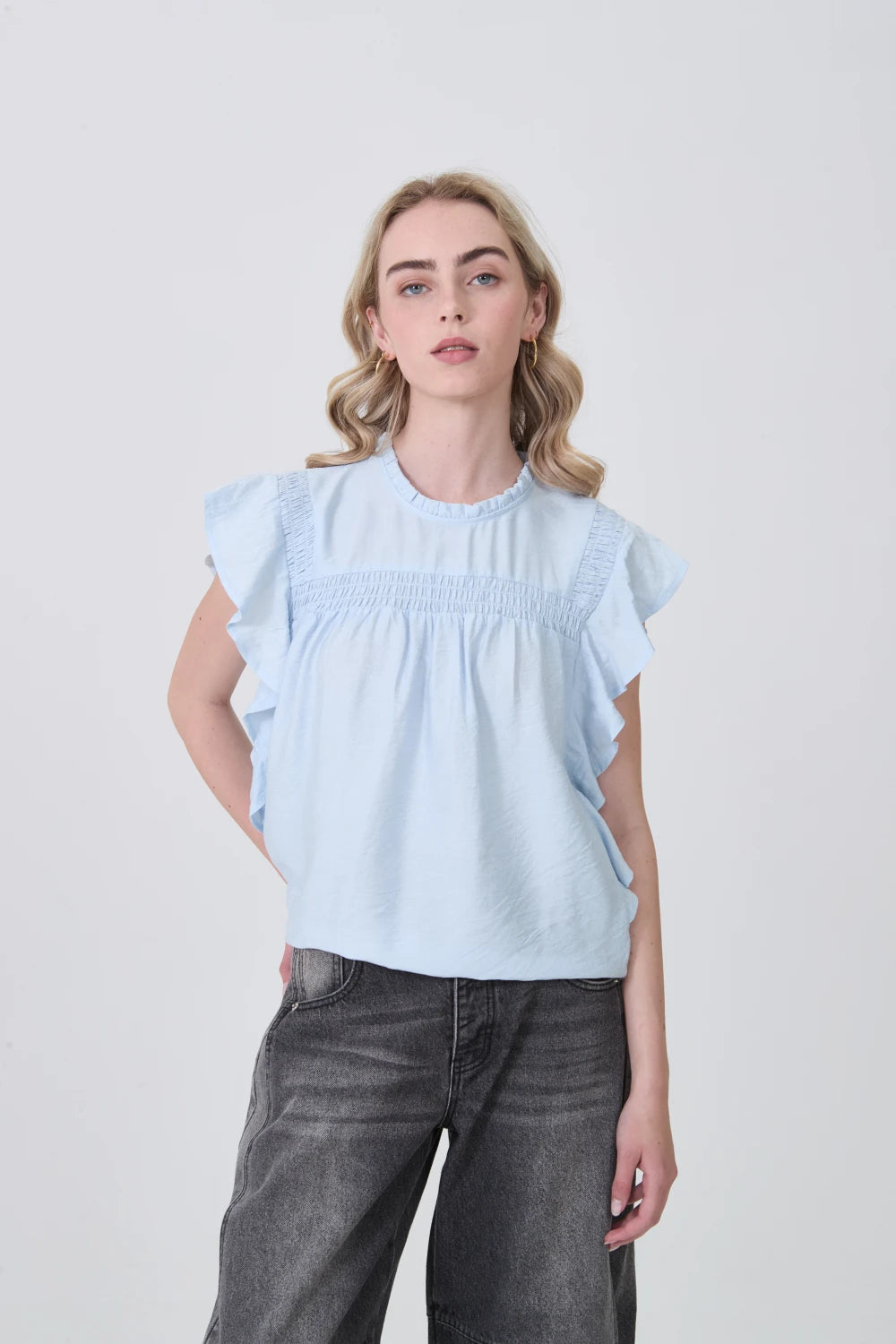 Blusa Tursi - Celeste