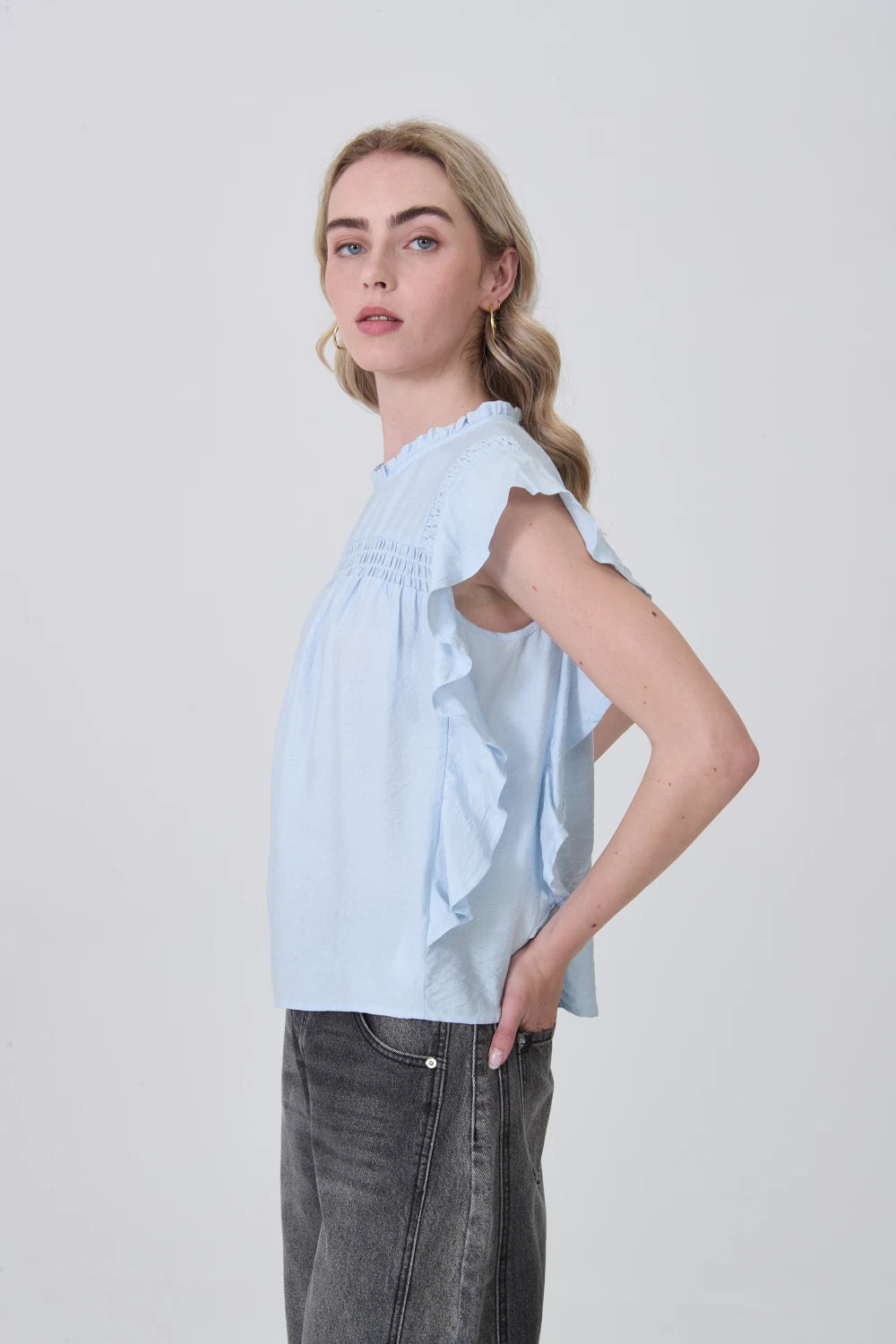 Blusa Tursi - Celeste