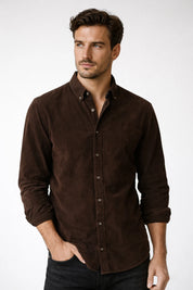 Camisa Sutra - Chocolate