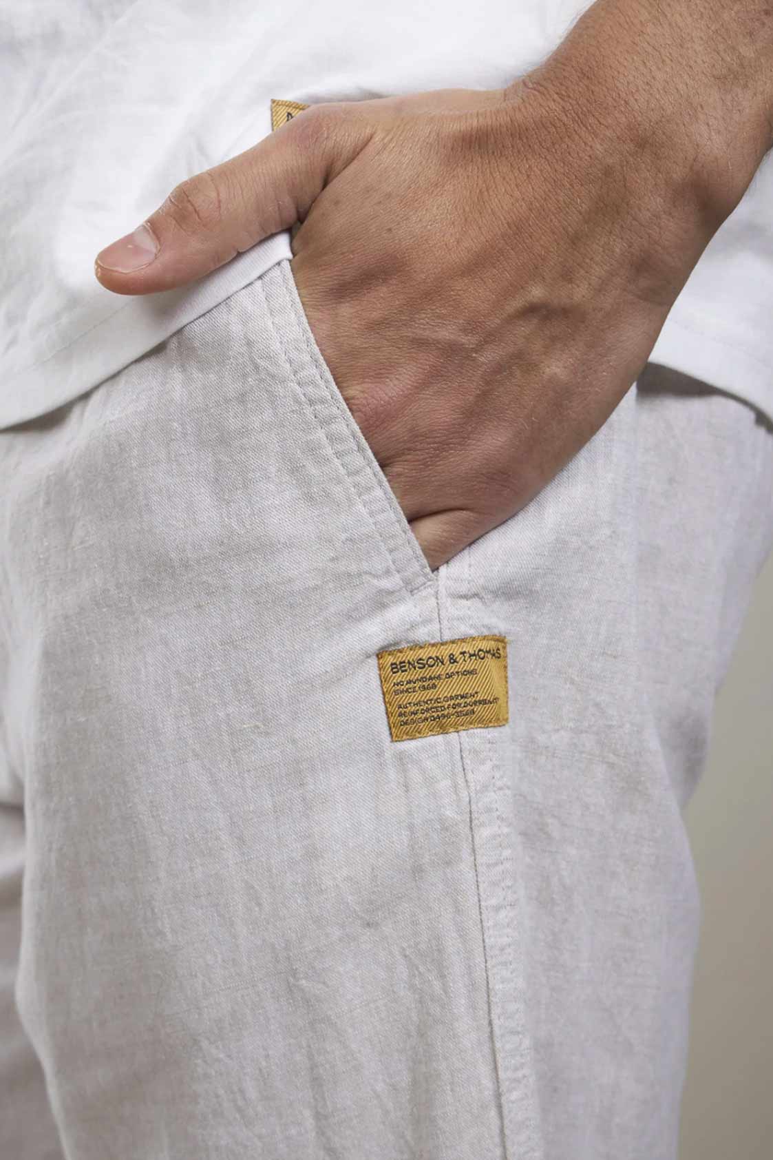 Pantalón de Lino Benson & Thomas Crux 3.0(Beige)
