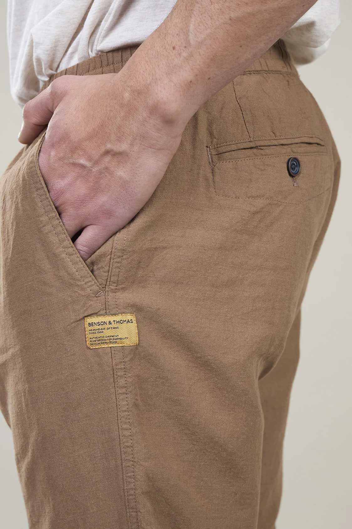 Pantalón de Lino Benson & Thomas Crux 3.0(Marrón)