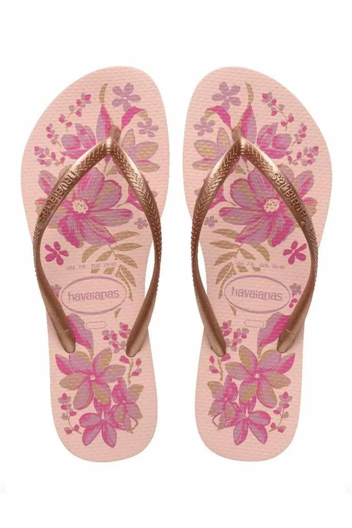 Havaianas Slim Organic Rosa/Dourado