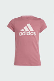 Remera Adidas Algodón Infantil - Essentials Logo Rosa