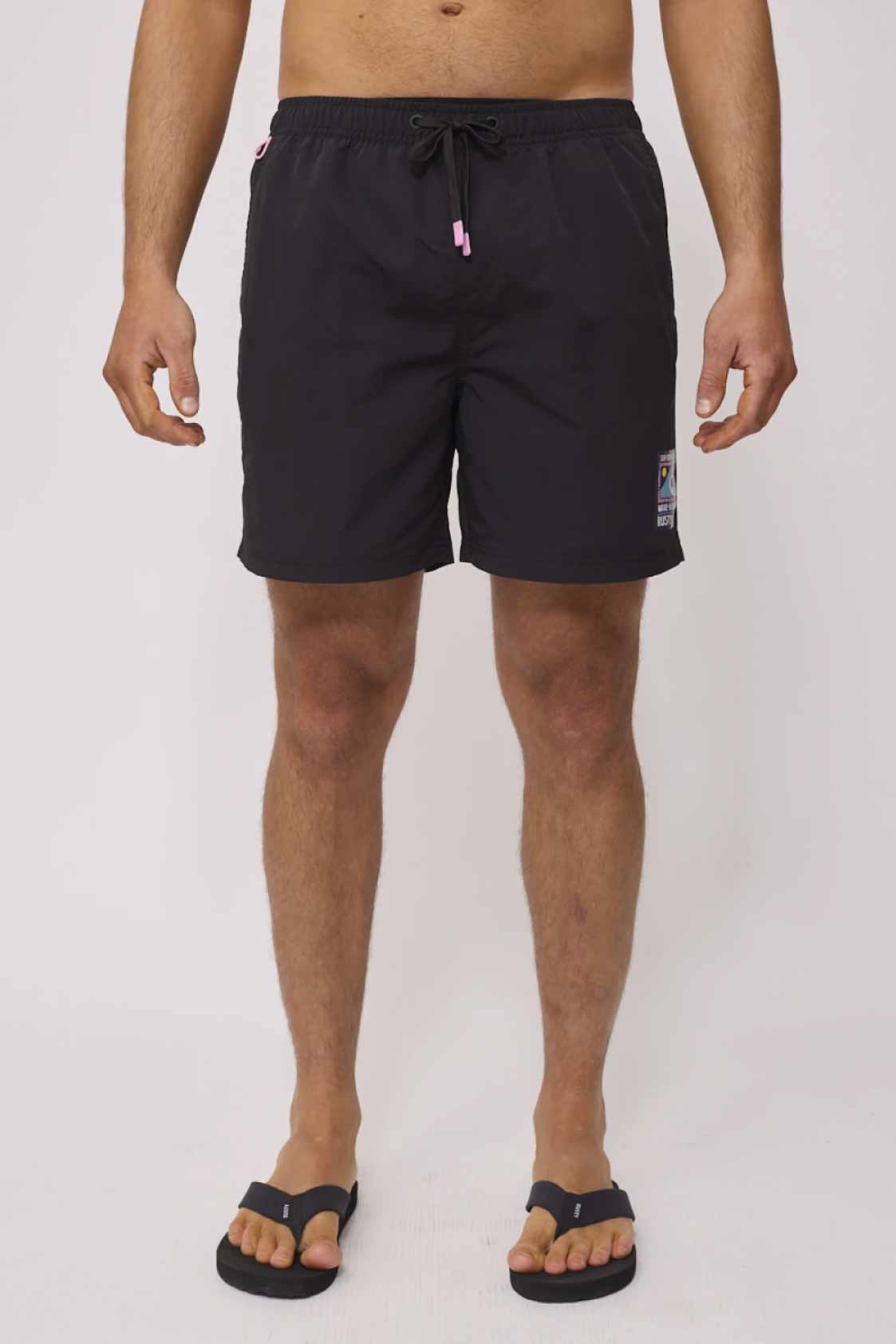 Short De Baño Lian Rusty - Negro