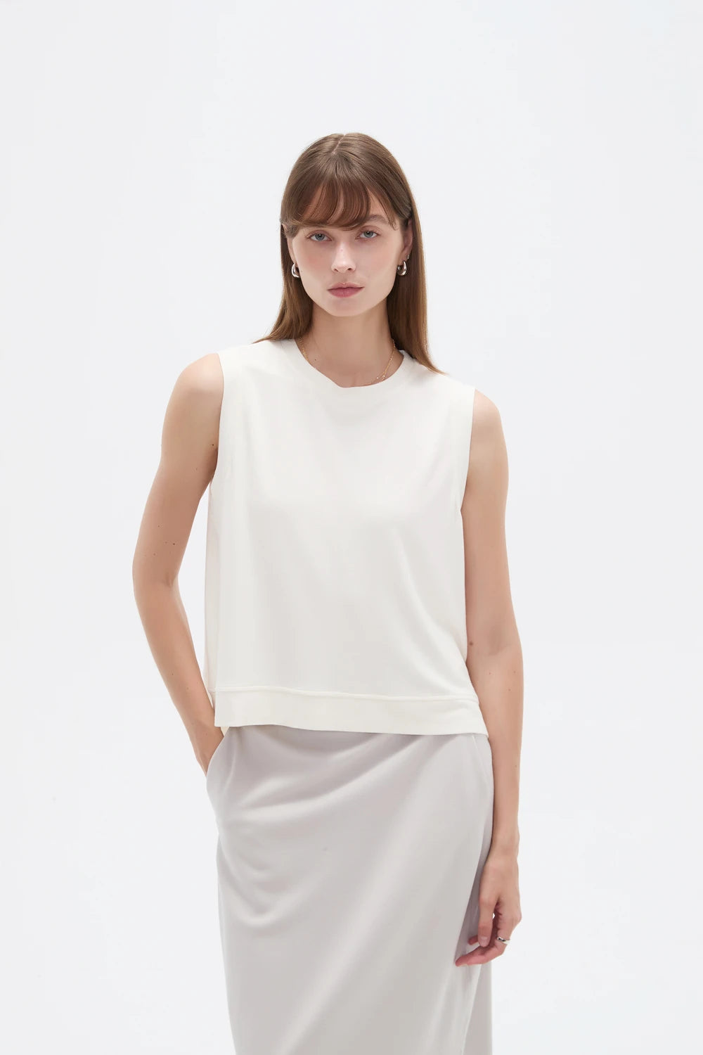 Musculosa Hiva - Indian Off White