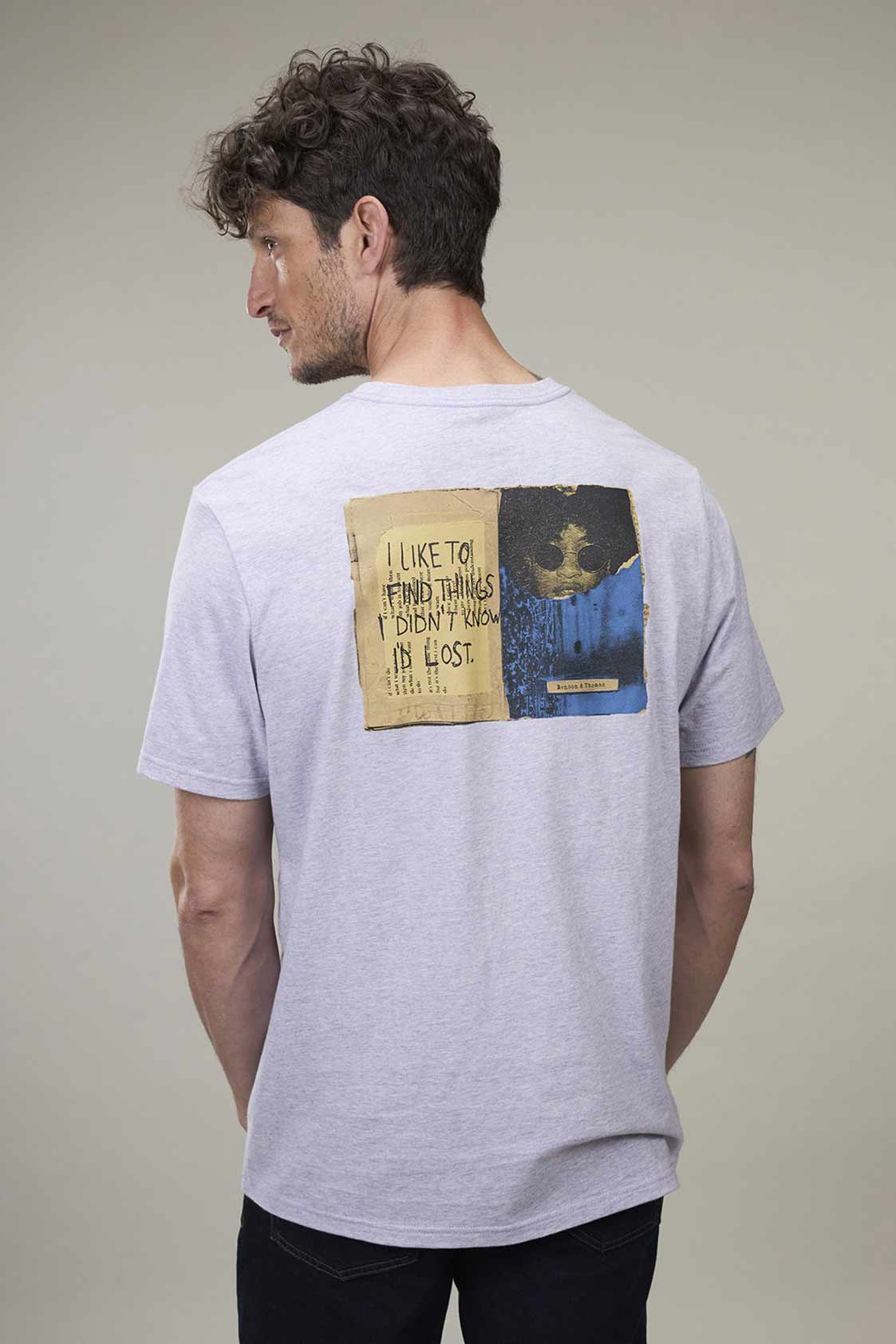 Remera Benson & Thomas Pop (Lila Melange)