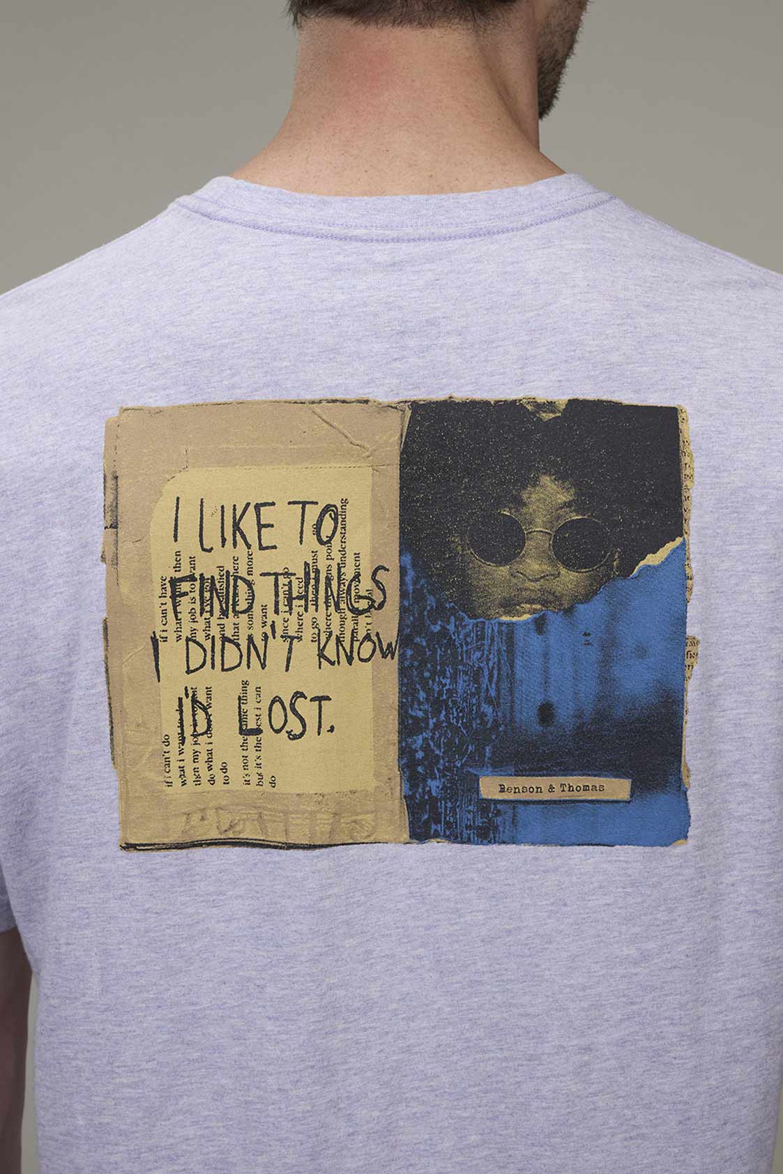 Remera Benson & Thomas Pop (Lila Melange)