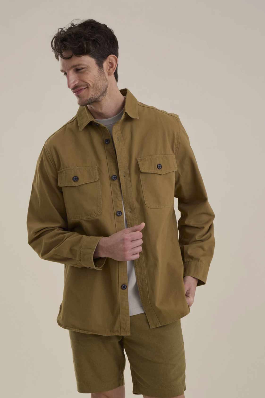 Overshirt Benson & Thomas Praga - Moss Green
